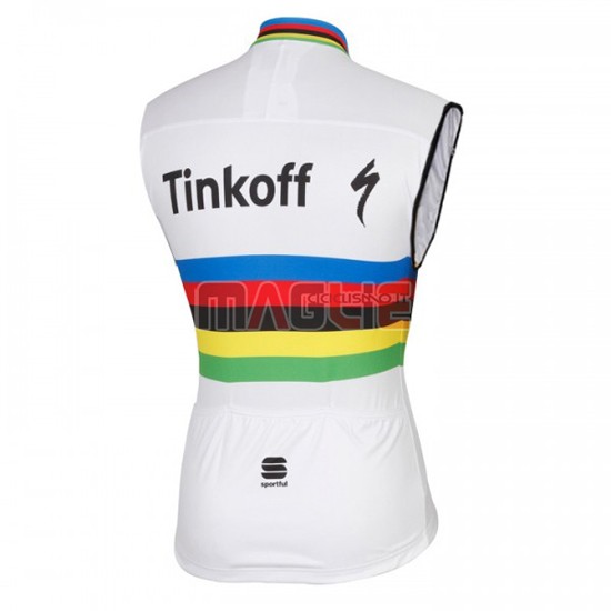 Gilet antivento Tinkoff 2016 bianco e rosso